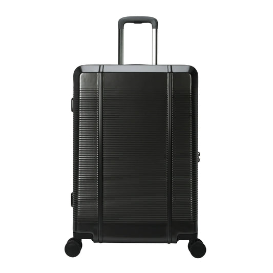 btL 24-inch Hardside Checked Upright Luggage, Black