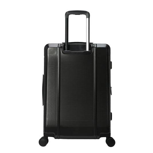 btL 24-inch Hardside Checked Upright Luggage, Black